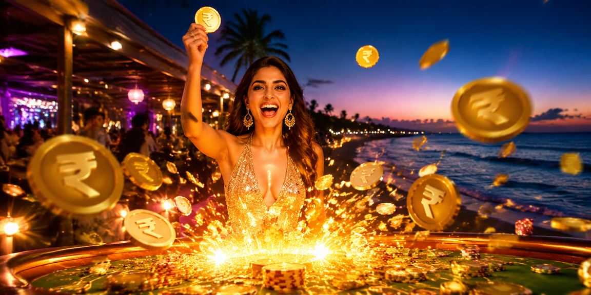 Player making a UPI payment on smartphone with casino and betting theme